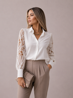 Lace Patchwork Shirt
