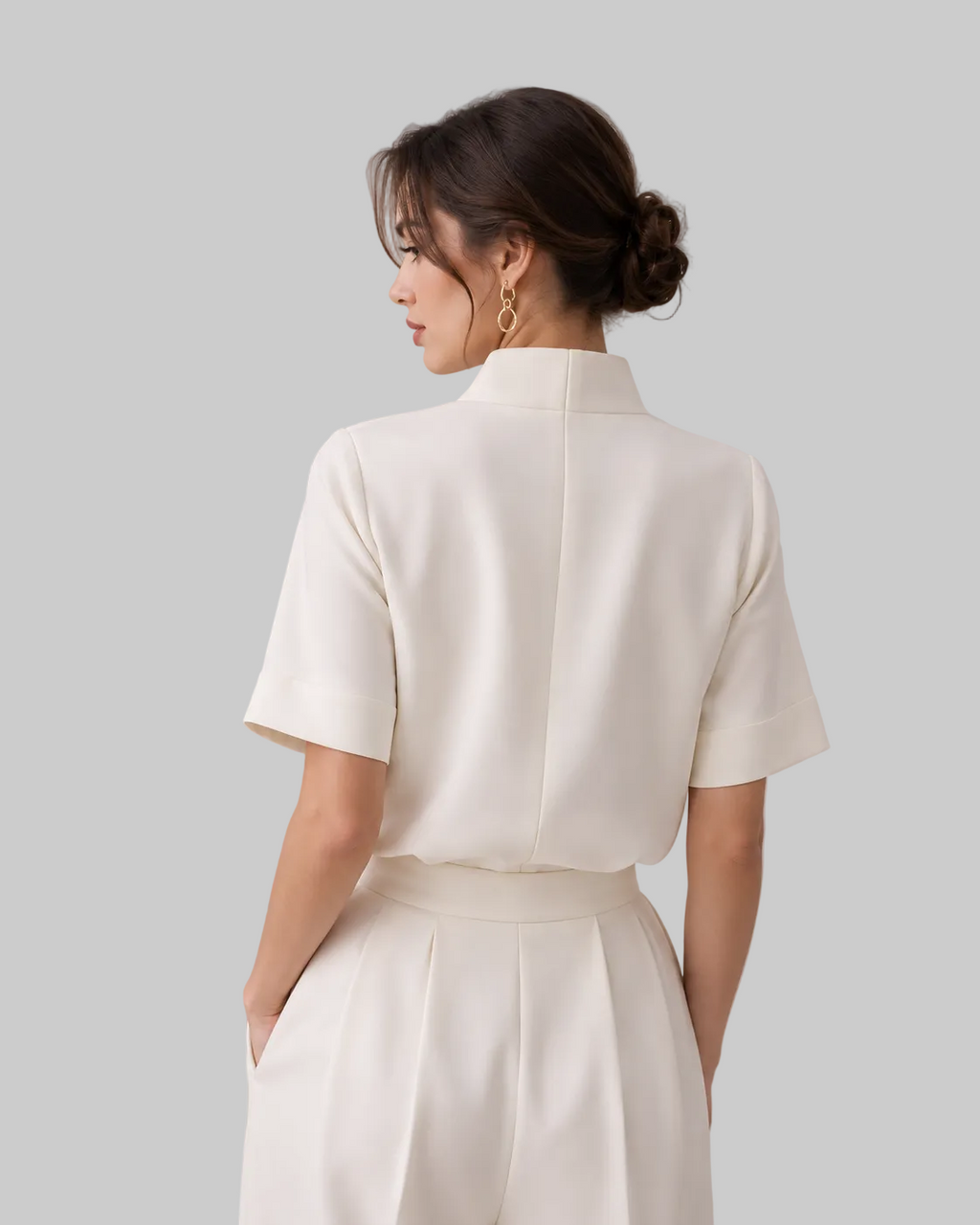 Stand Collar Blouse