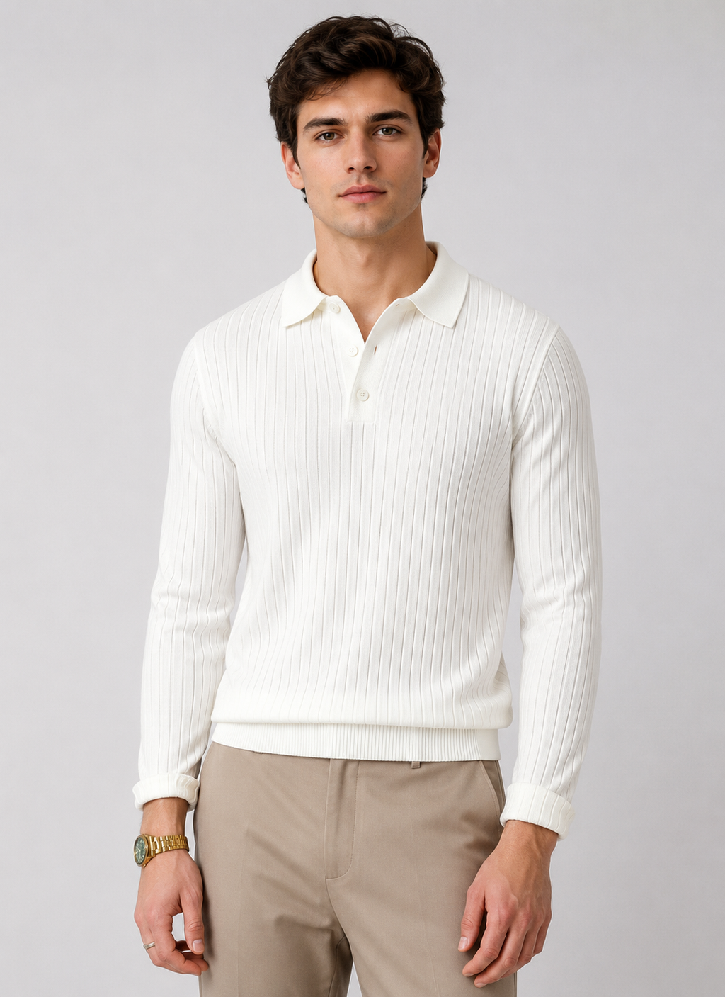 Waffle Long Polo