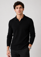 Waffle Long Polo
