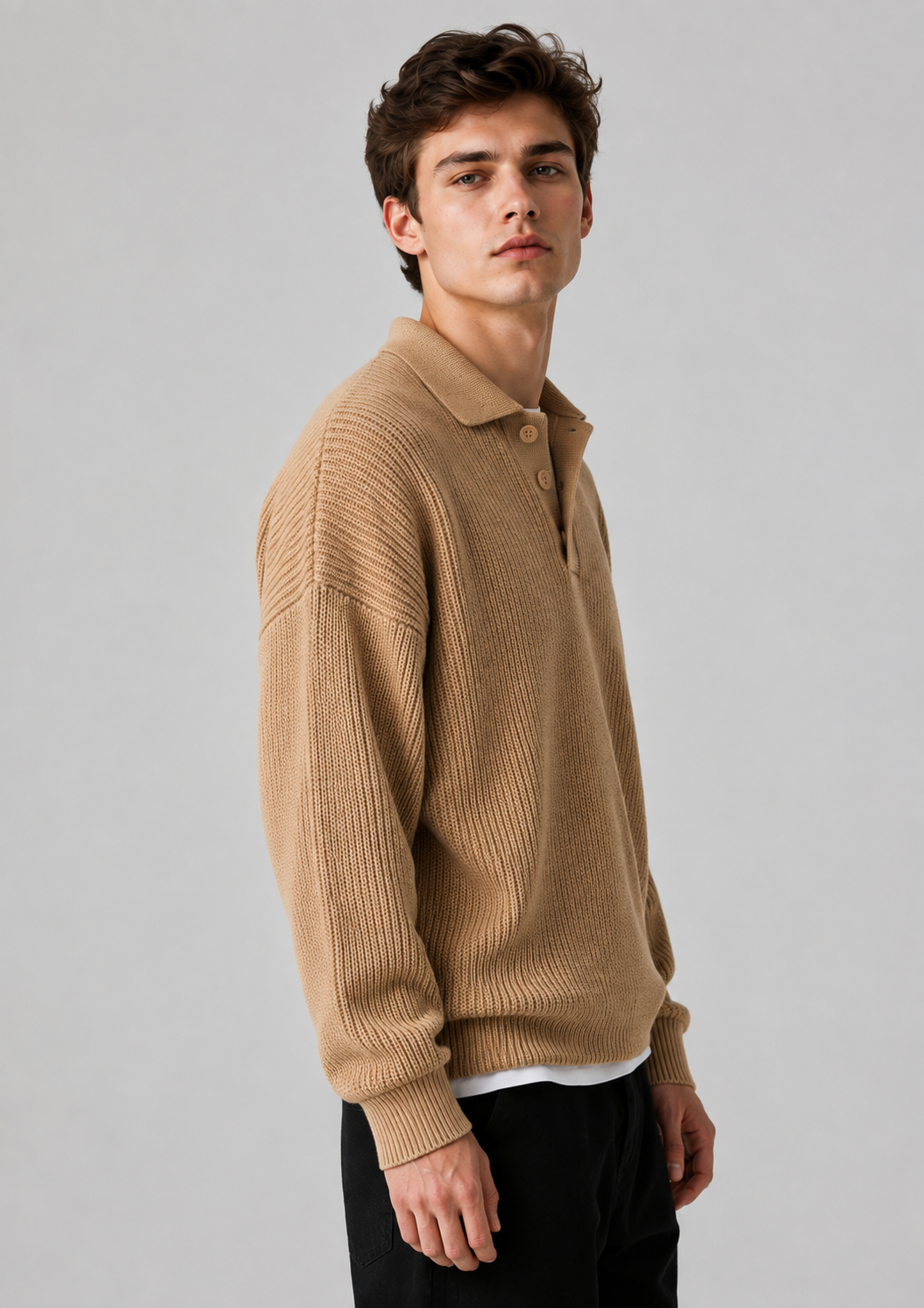 Knit Sweater Polo