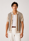 Stripe Knit Polo