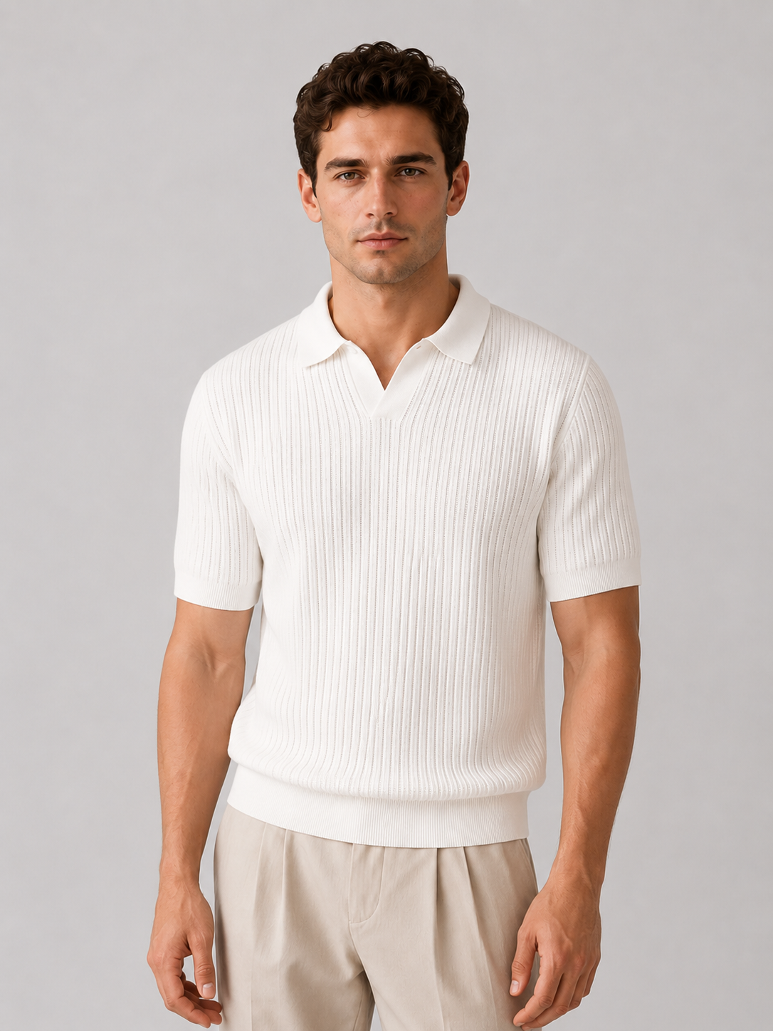 Zion Weston Ribbed Polo