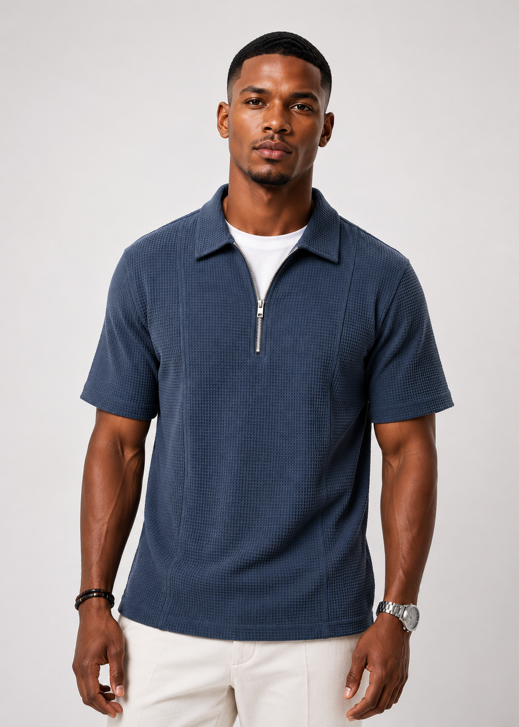 Boat-Neck Polo