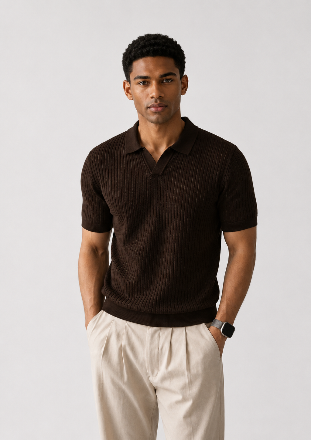 Zion Weston Ribbed Polo