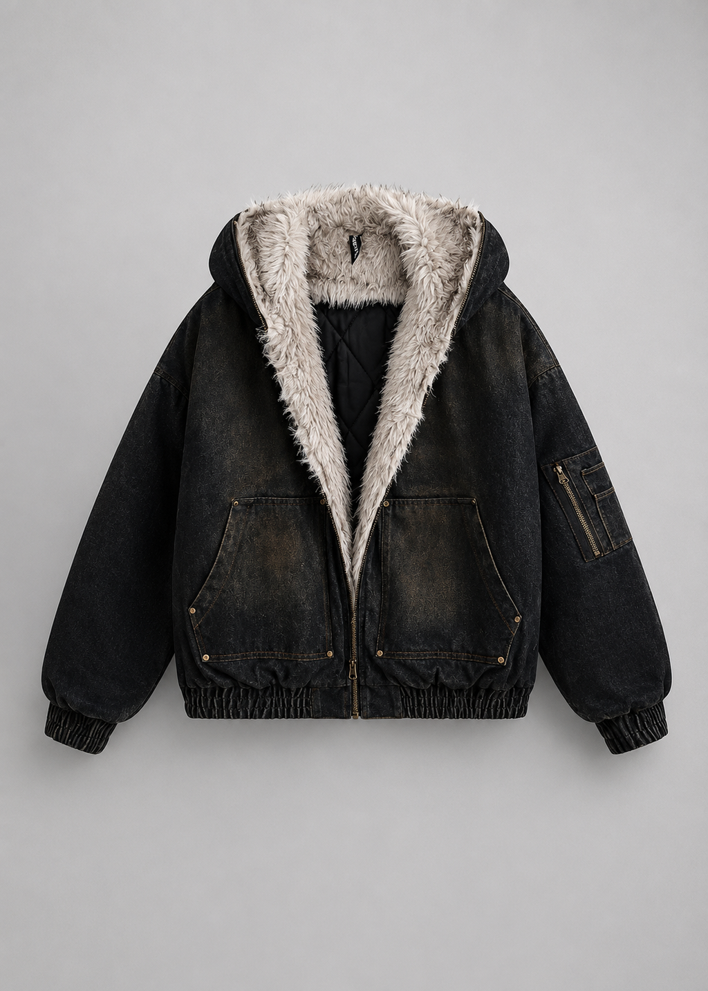 Hooded Denim Jacket