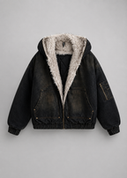 Hooded Denim Jacket