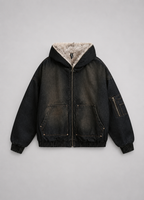 Hooded Denim Jacket