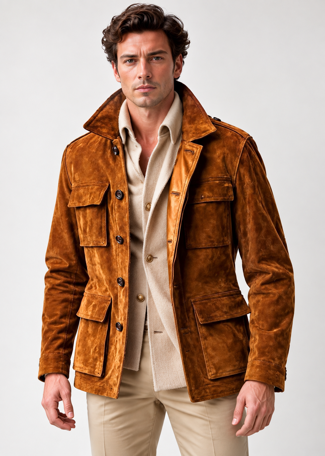 Cannes Cowhide Trench