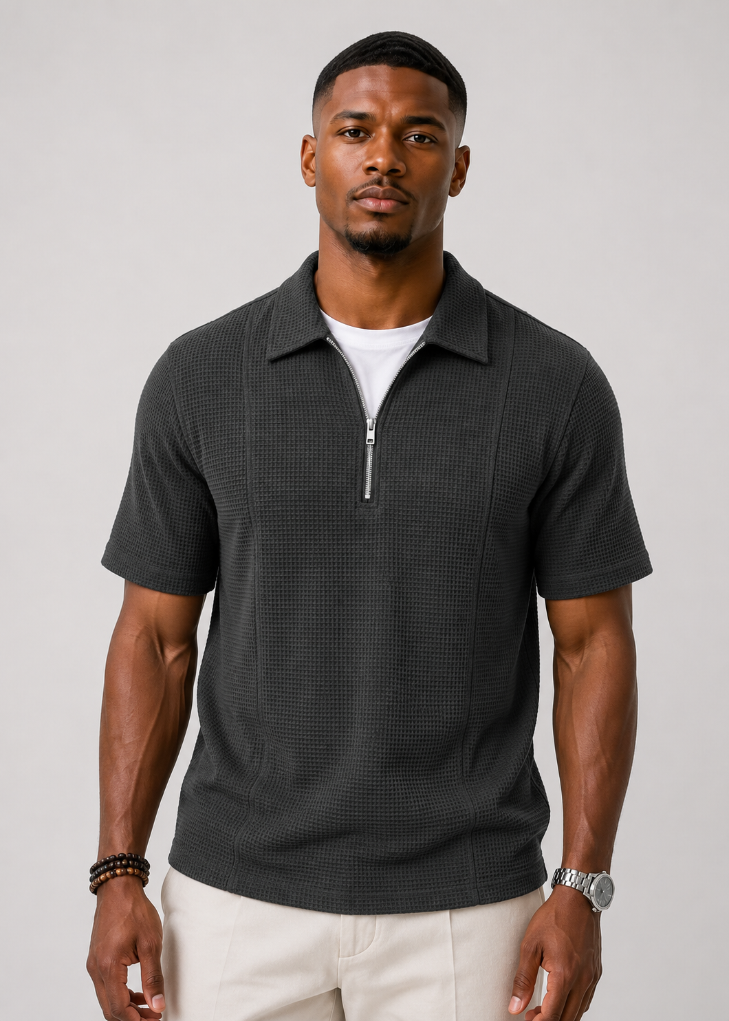 Boat-Neck Polo