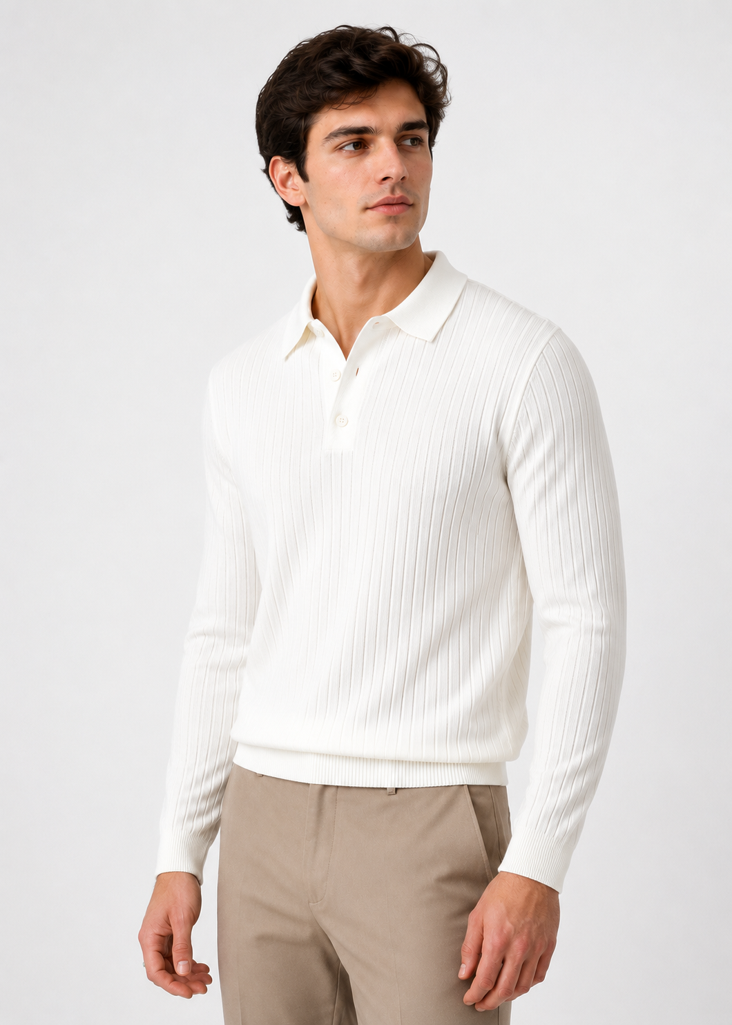 Waffle Long Polo
