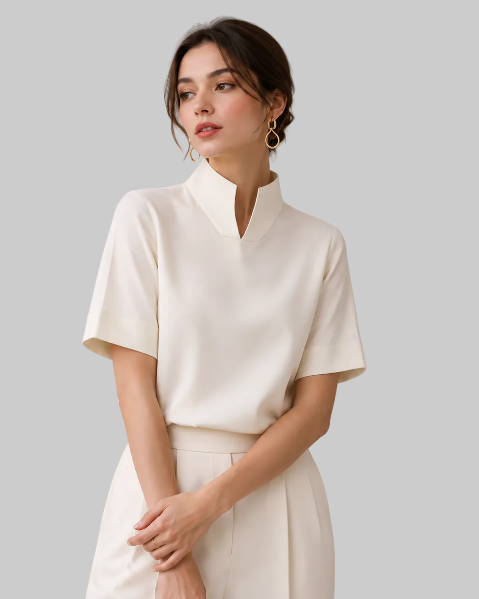 Stand Collar Blouse