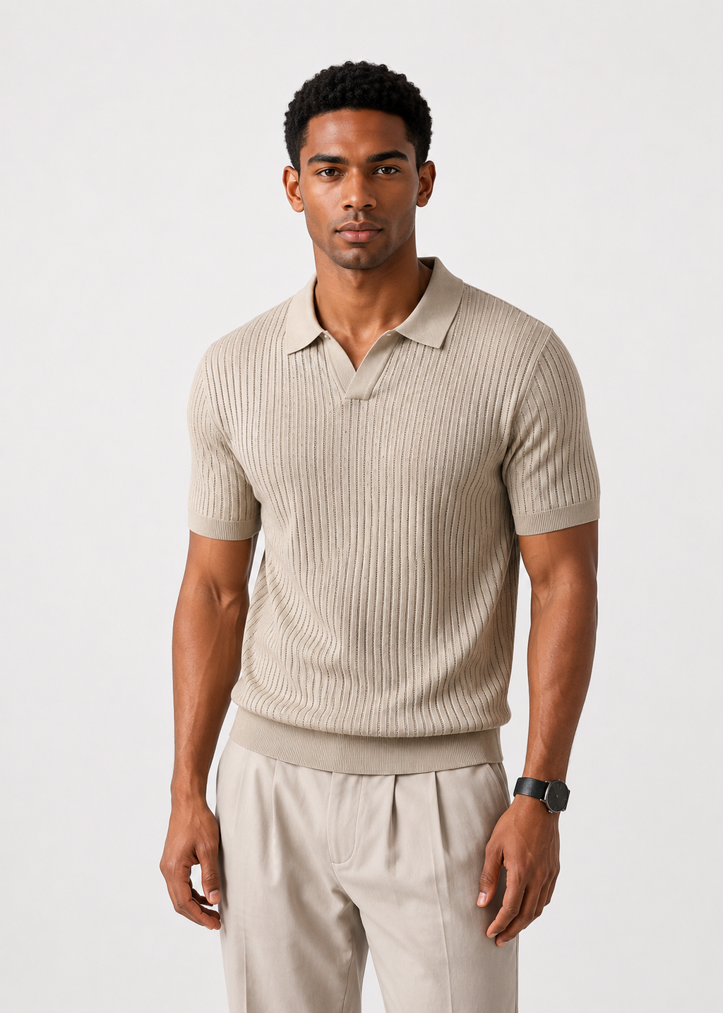 Zion Weston Ribbed Polo