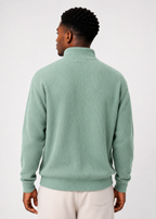 Waffle Zip Polo