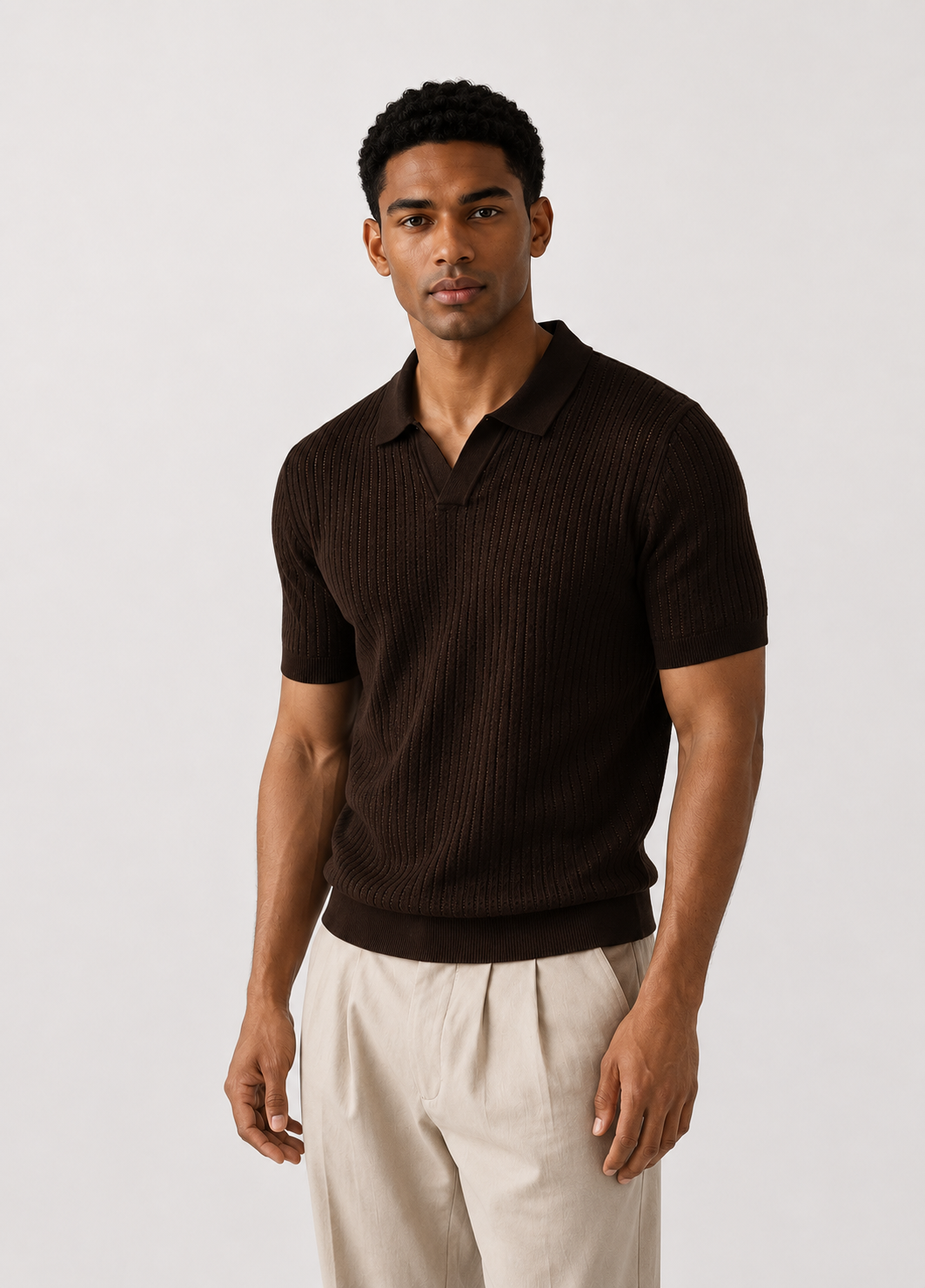 Zion Weston Ribbed Polo