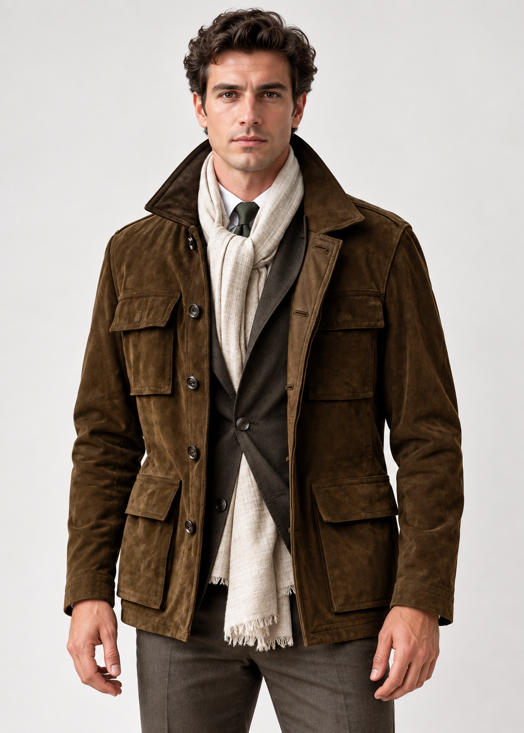 Cannes Cowhide Trench