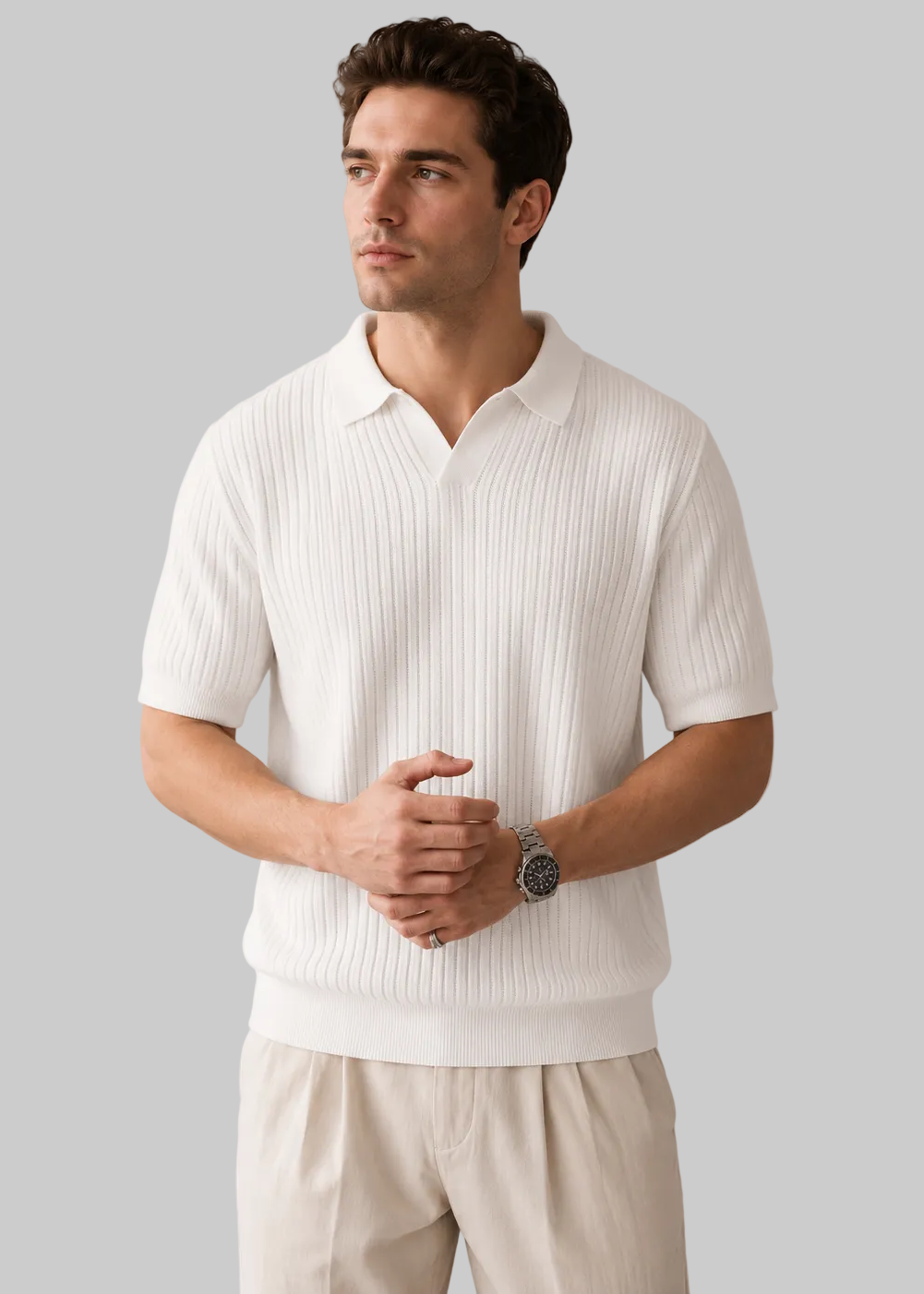 Zion Ribbed Polo