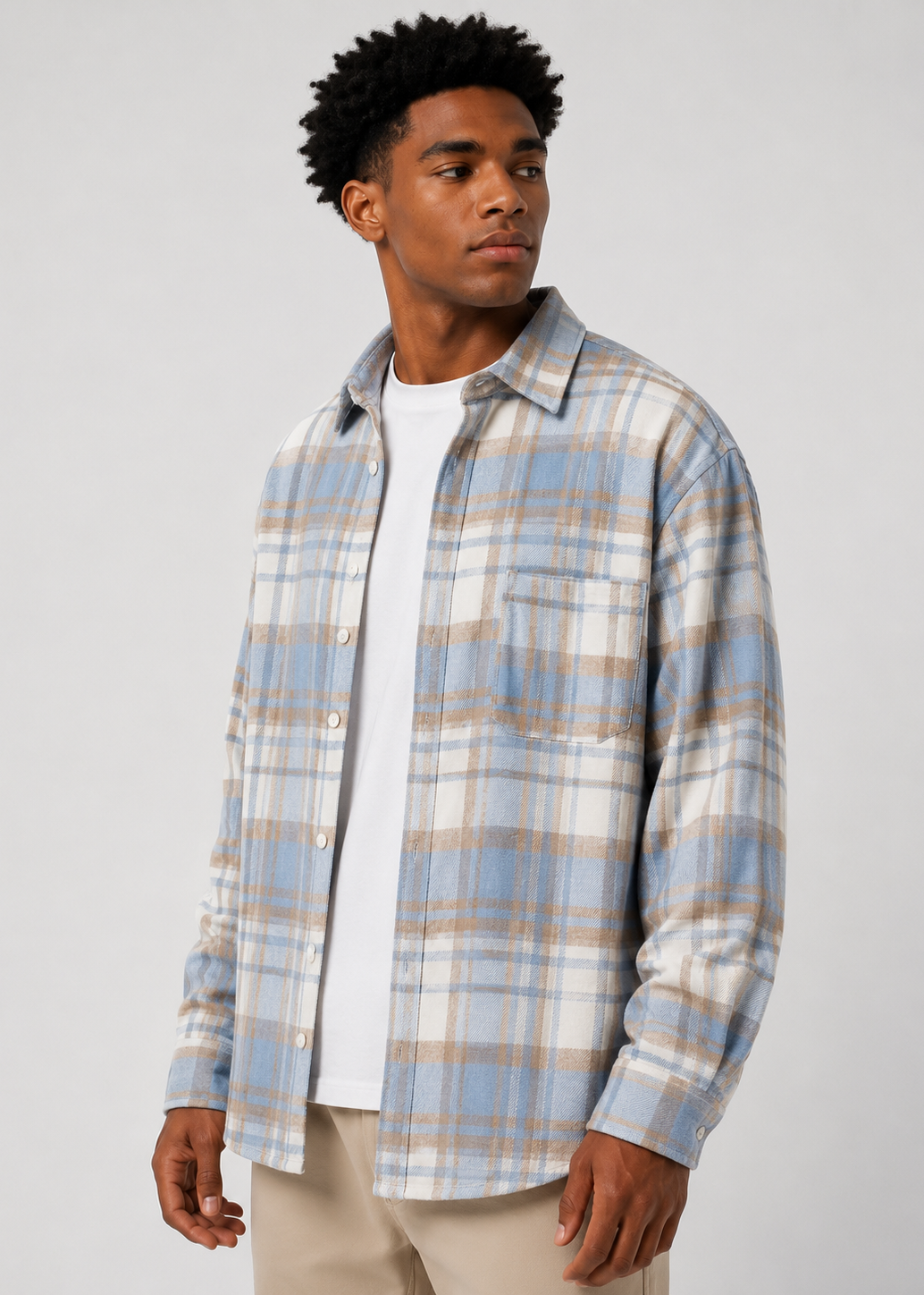 Woolen Plaid Shirt