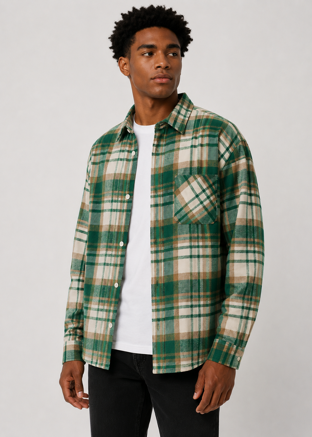 Woolen Plaid Shirt