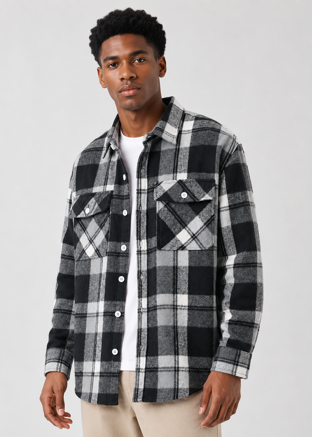 Brushed Plaid Shirt