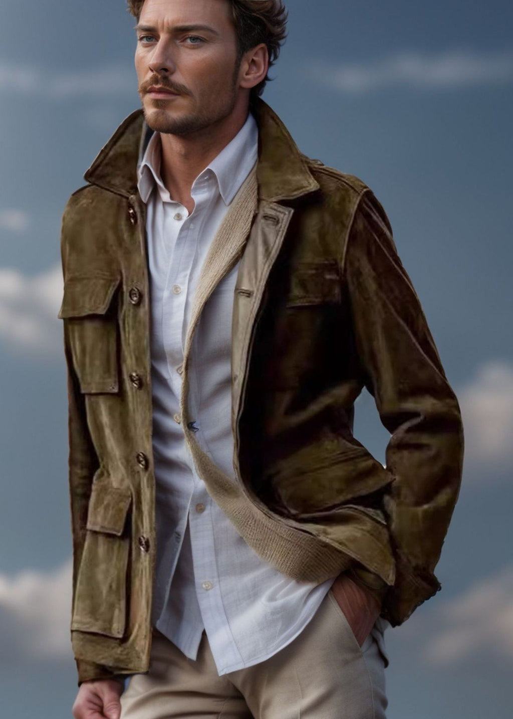 Cannes Cowhide Trench