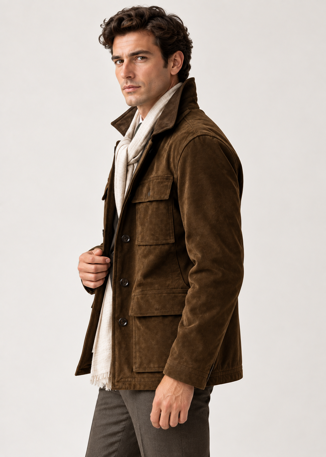 Cannes Cowhide Trench