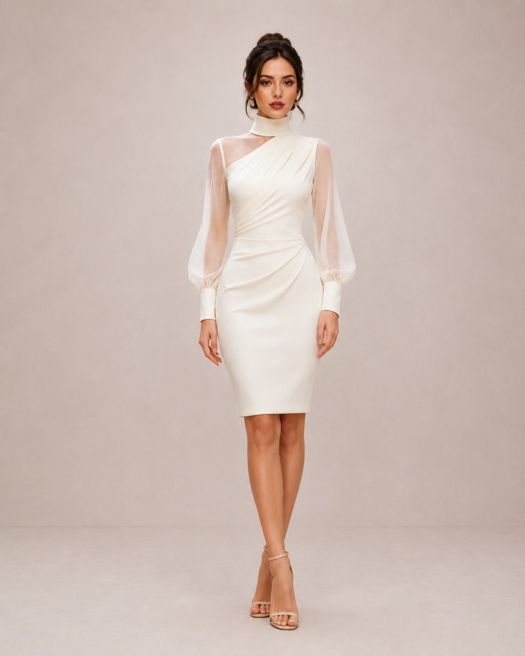 Noir Turtleneck Dress