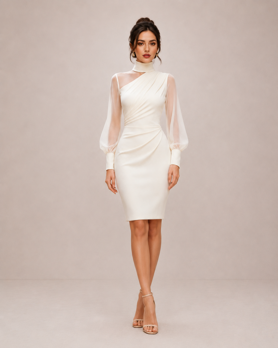 Noir Turtleneck Dress