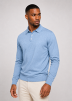 V-Neck Button Polo