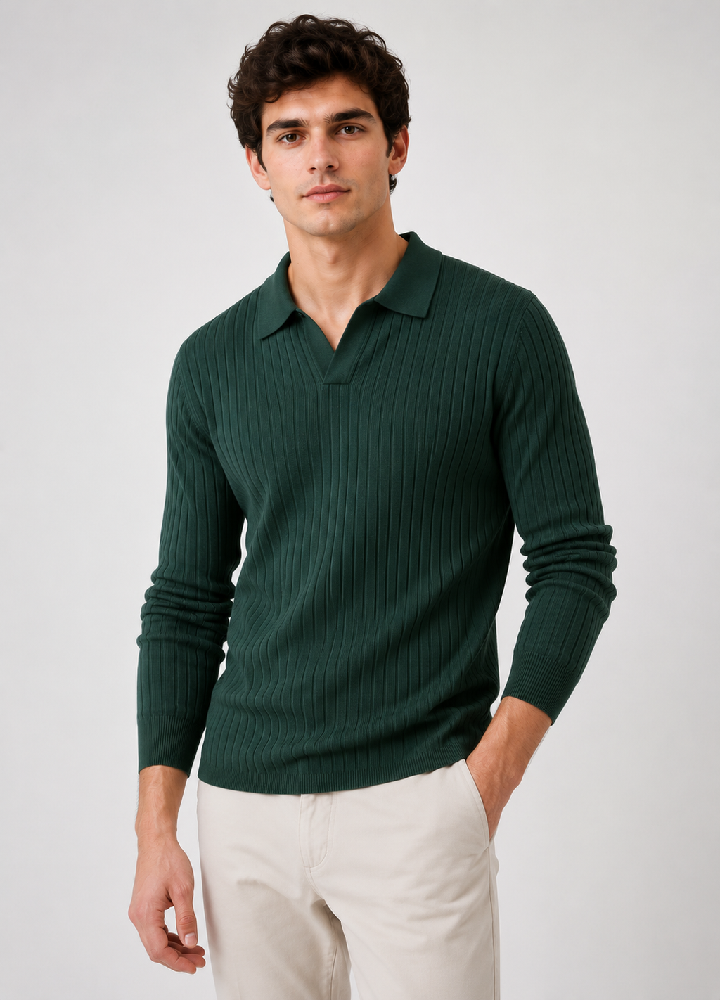 Waffle Long Polo