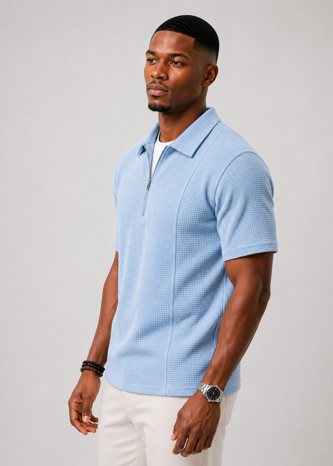 Boat-Neck Polo