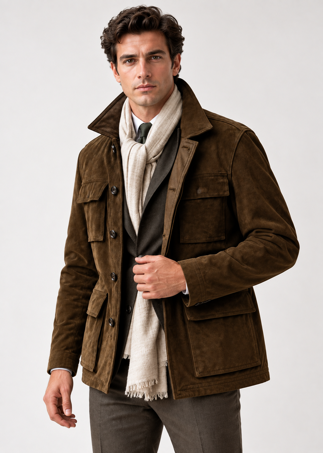 Cannes Cowhide Trench