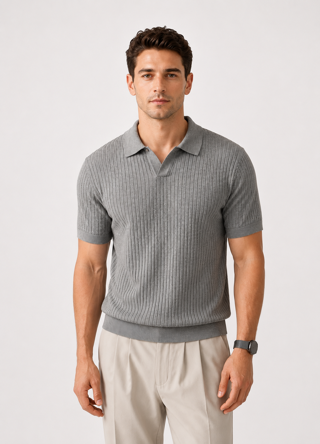 Zion Weston Ribbed Polo