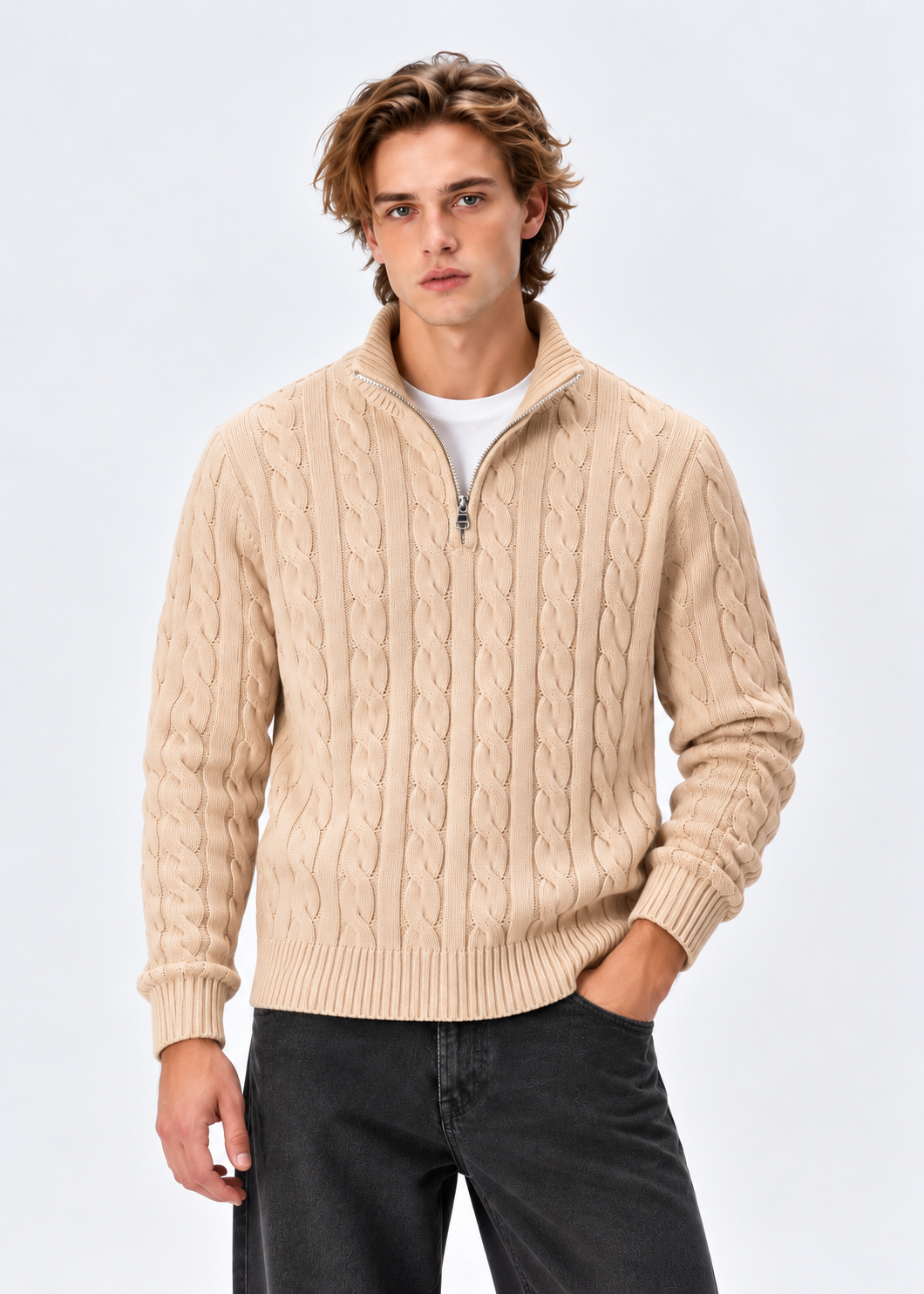 Monaco Cable Half-Zip