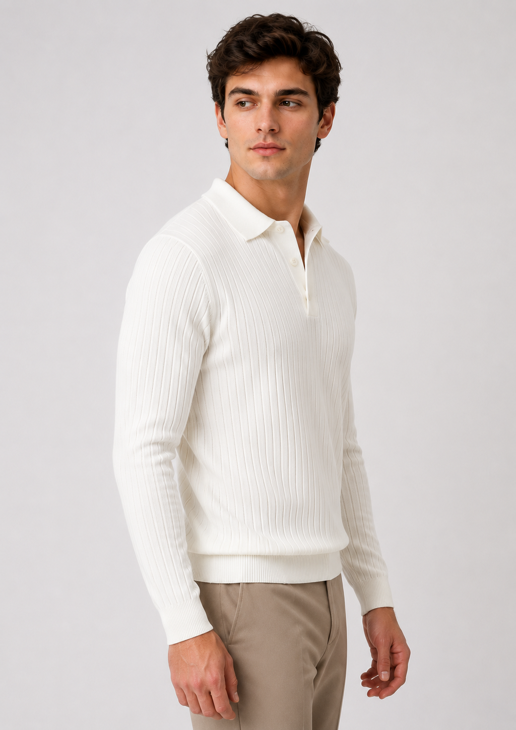 Waffle Long Polo