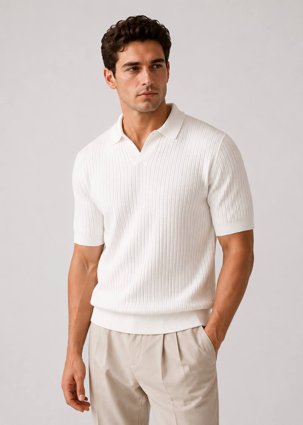Zion Weston Ribbed Polo