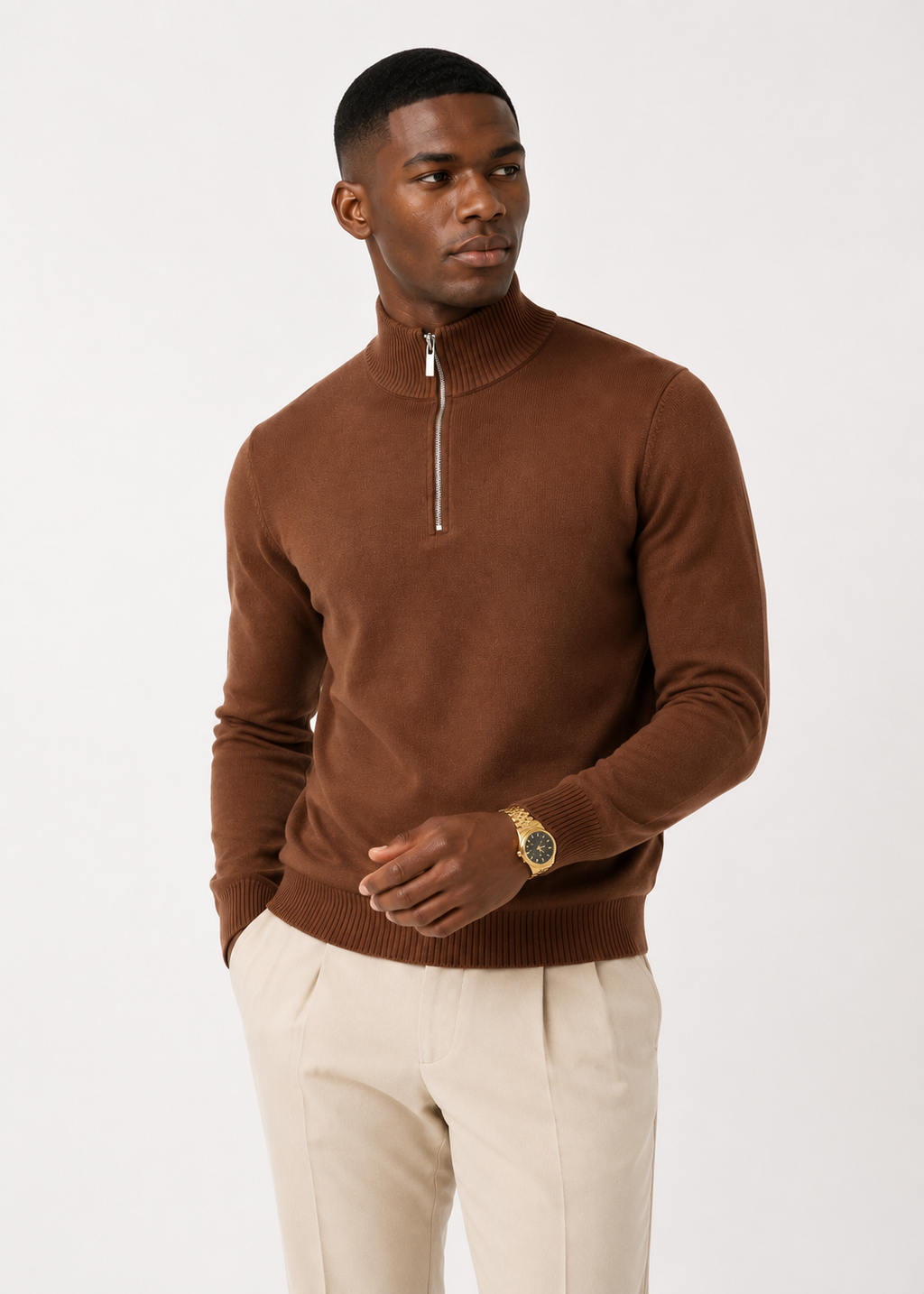 Zip Pullover Sweater