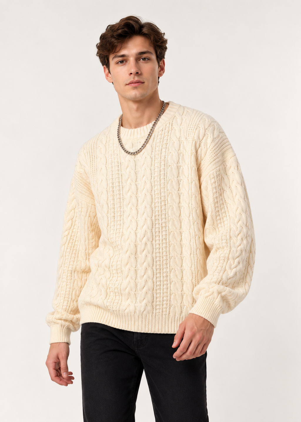 Zion Cable Turtleneck