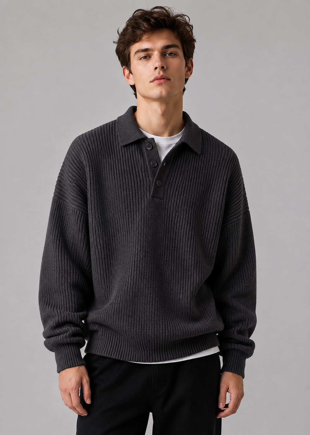 Knit Sweater Polo