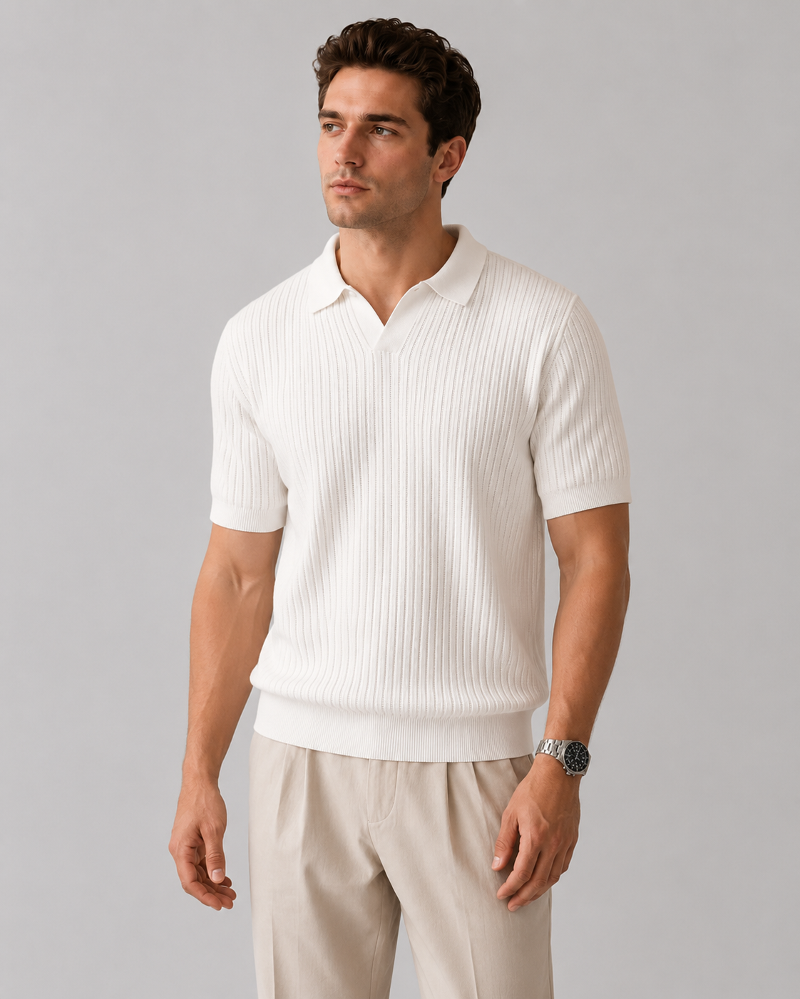 Zion Weston Ribbed Polo