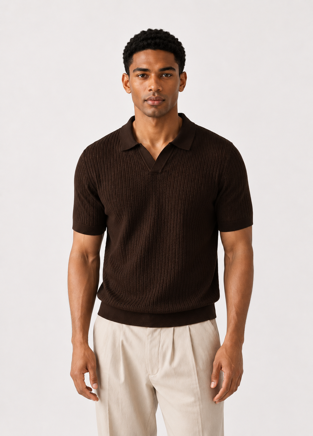 Zion Weston Ribbed Polo