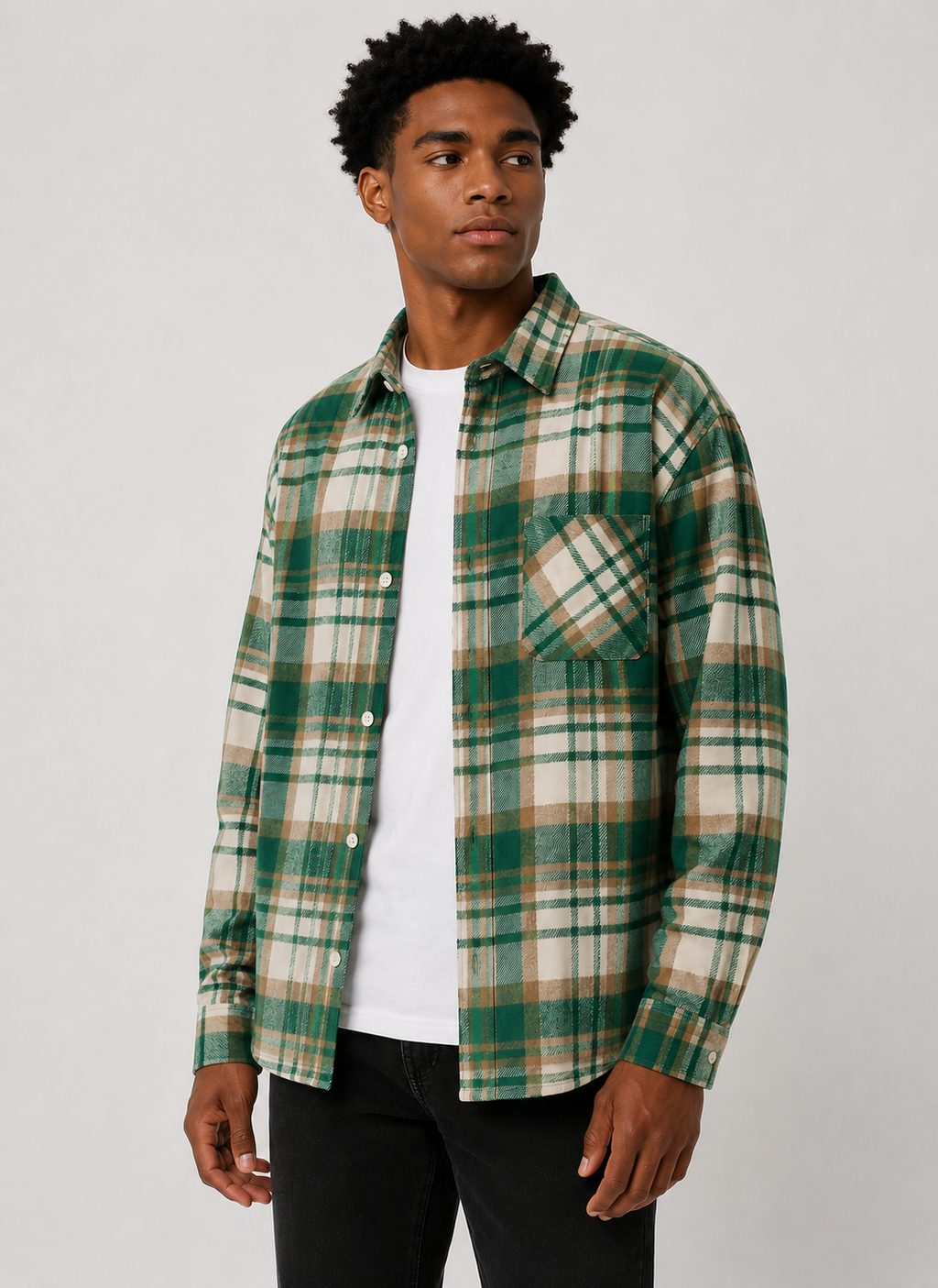 Woolen Plaid Shirt