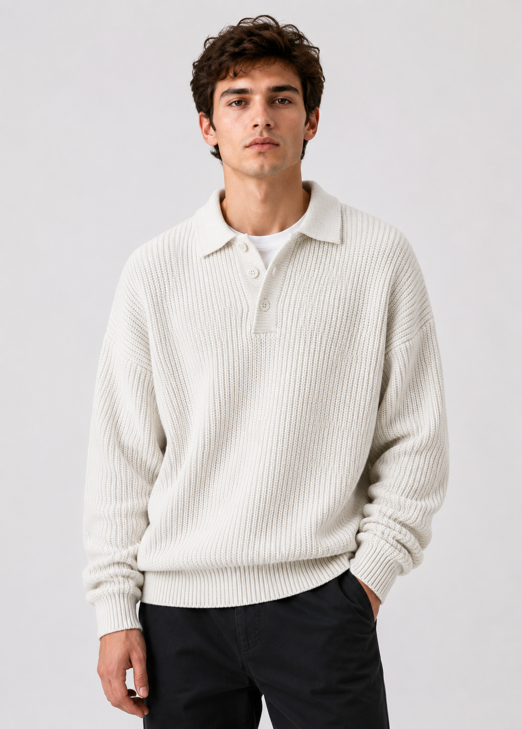 Knit Sweater Polo