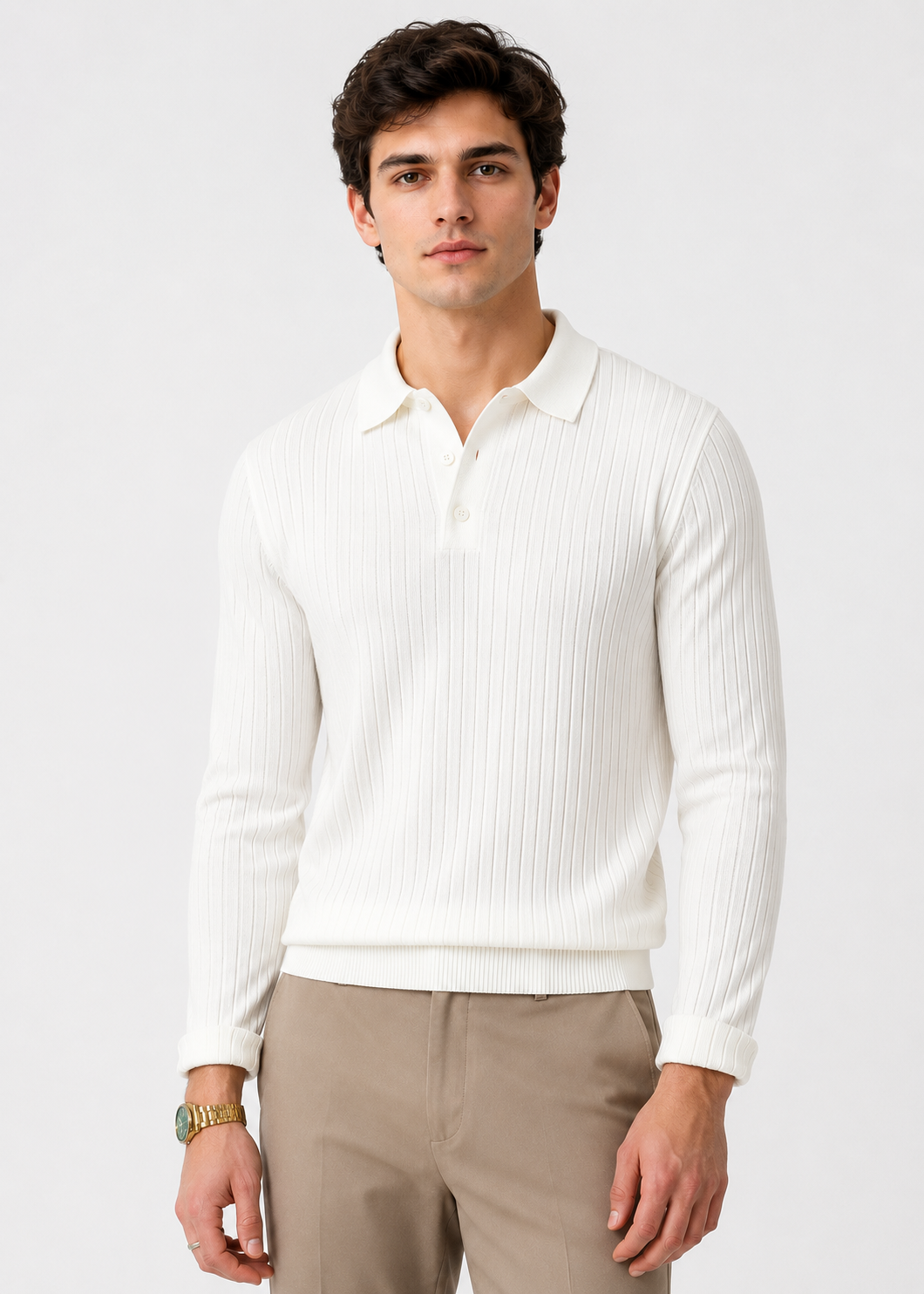 Waffle Long Polo