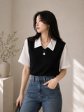 Polo Collar Blouse