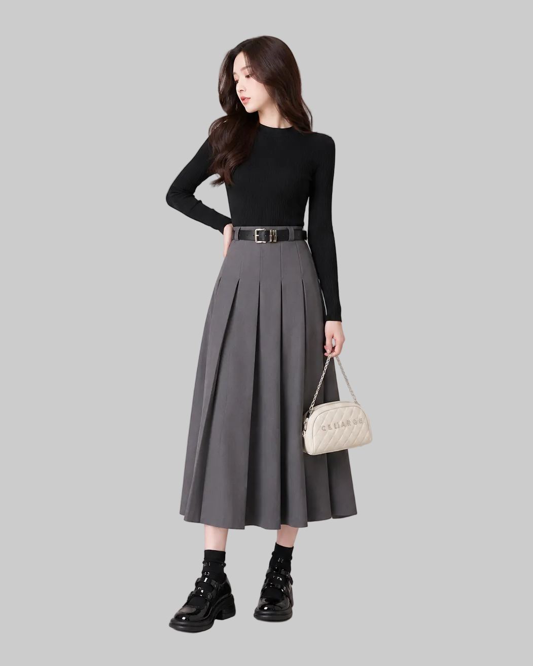 Venetian Pleated Skirt