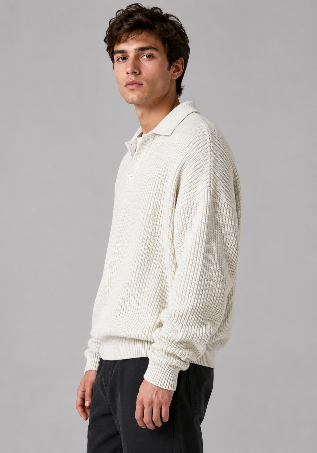 Knit Sweater Polo