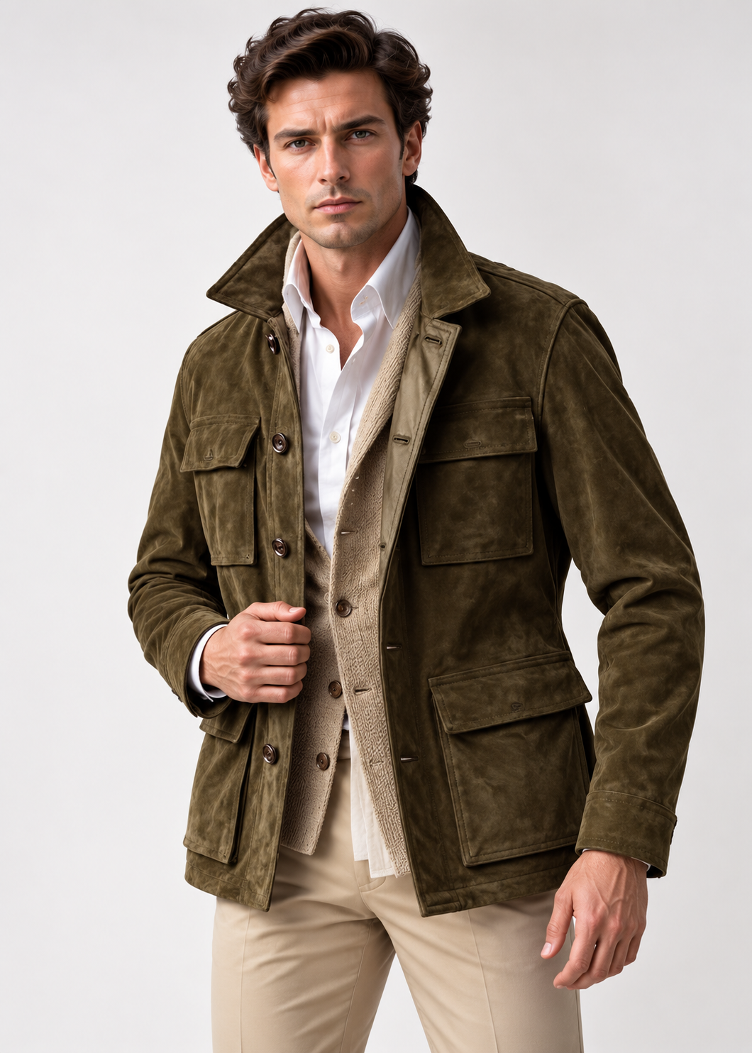 Cannes Cowhide Trench