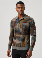 Stripe Lapel Polo