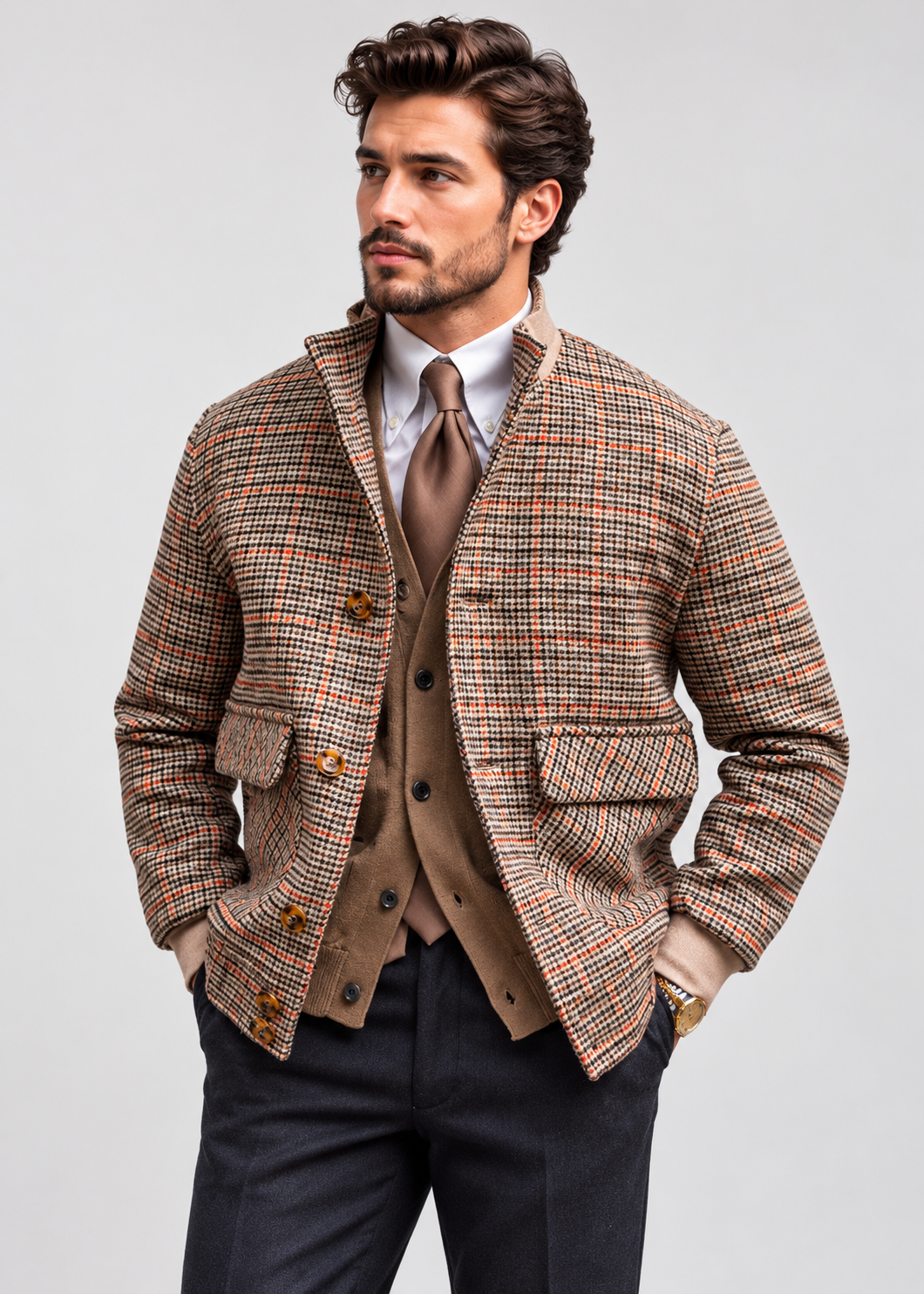 Savile Tweed Bomber